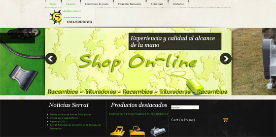 Nueva tienda online de Serrat Trituradoras