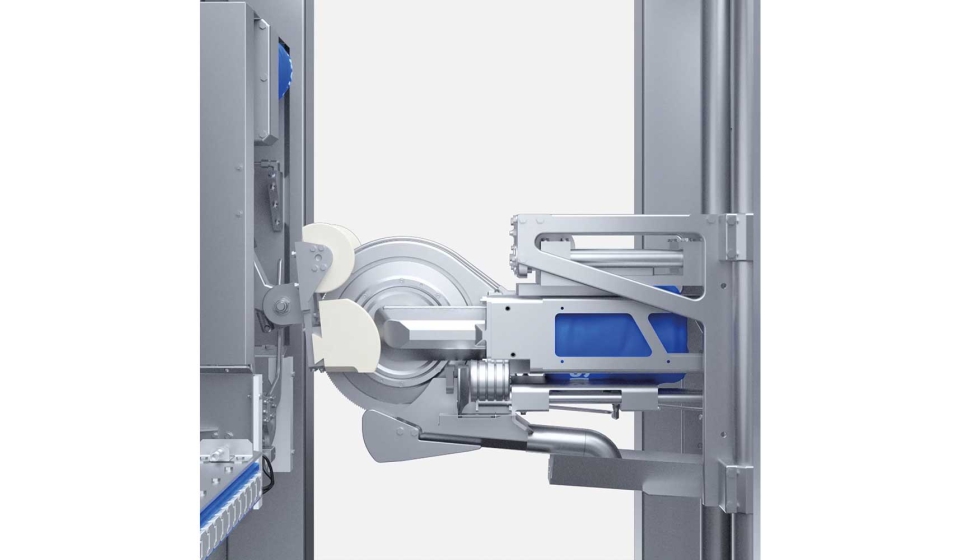 O robot  capaz de aumentar o rendimento com produes at novecentas cabeas por hora por mquina