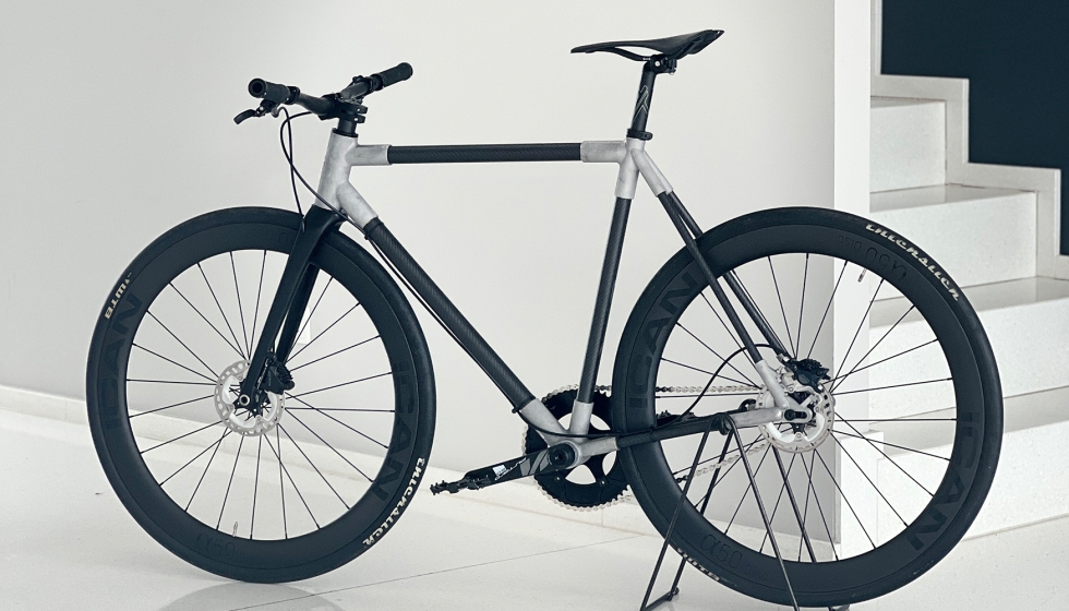 Foto de Bicicleta ultraligera de una sola velocidad impresa en 3D