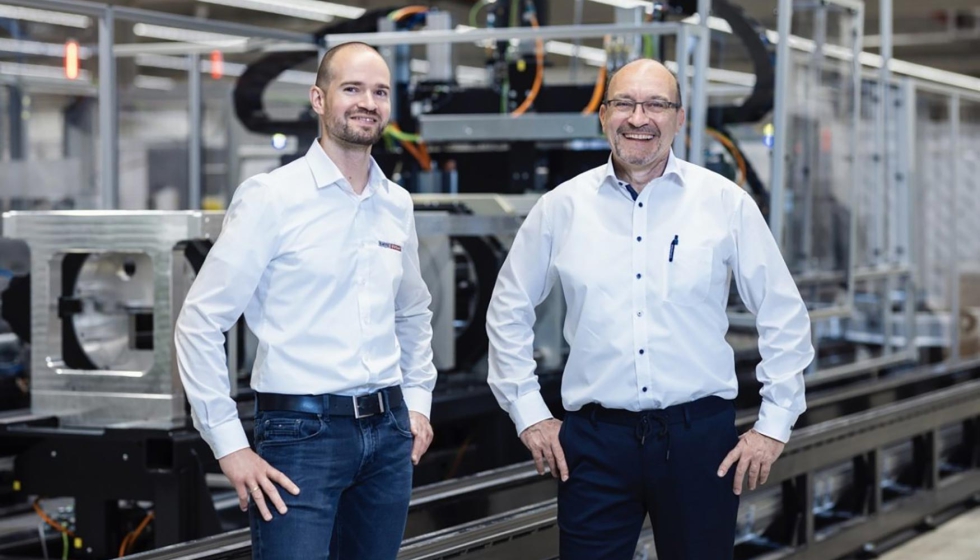 Dominik Knopp y Michael Brstecher se han comprometido con pasin a hacer despegar los motores elctricos ms avanzados (Franke GmbH)...