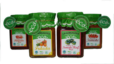 En la imagen, una seleccin de algunos de los productos de la premiada empresa agroalimentaria La Gergalea