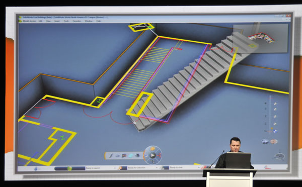 Demonstration of some of the features of Live Buildings