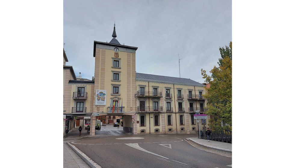 Imagen del Ayuntamiento de Aranda de Duero, tras los trabajos de impermeabilizacin con soluciones de Tejas Borja