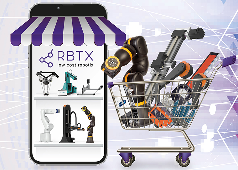 Todas as opes de robtica low-cost num s local: na plataforma RBTX...