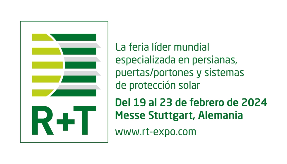 Nuevo logotipo de R+T, adoptando el color verde como muestra del compromiso del certamen por la sostenibilidad