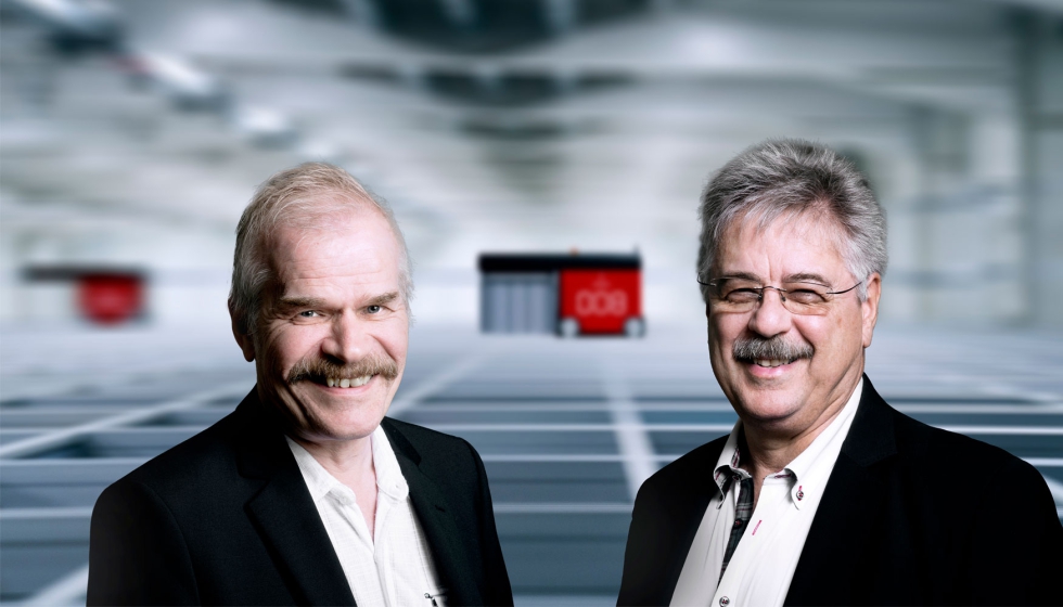 Ingvar Hognaland (izquierda) y Jakob Hatteland (derecha), fundadores de AutoStore