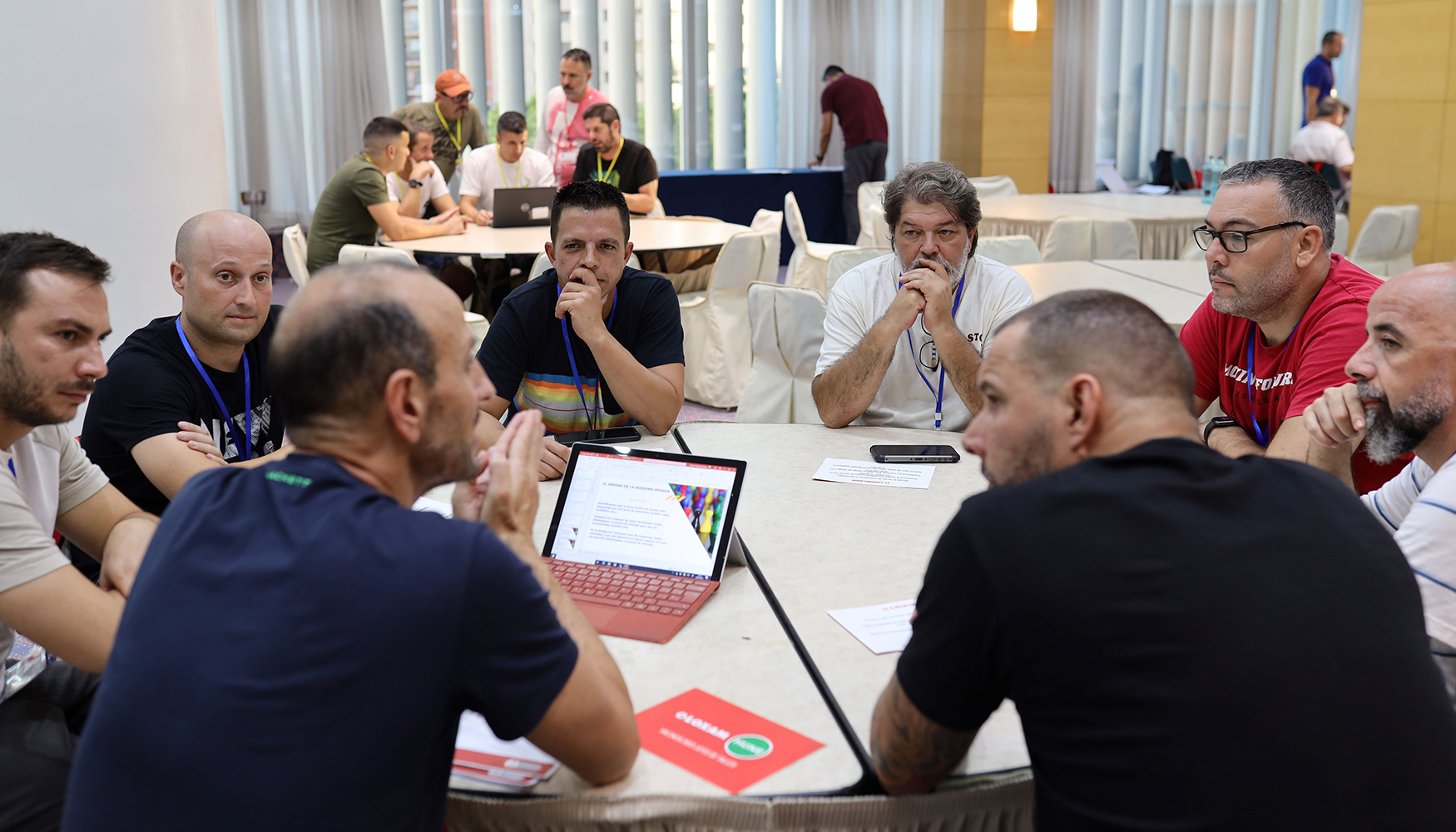 Un momento de la Reunin Anual de jefes de taller de LoxamHune