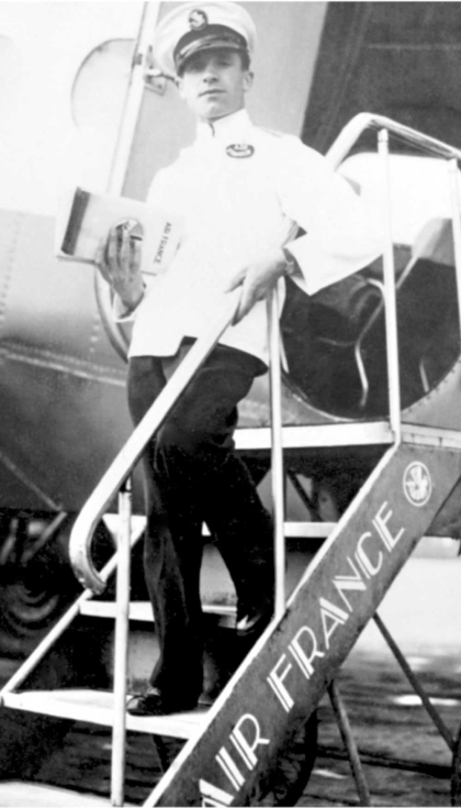 1935, uno de los primeros stewards Air France. Foto: Air France