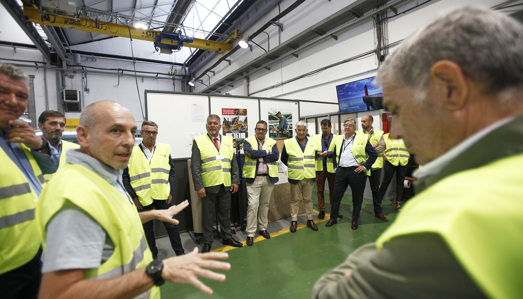 Reciente visita de Anefa a las nuevas instalaciones centrales de Finanzauto en Arganda del Rey (Madrid)