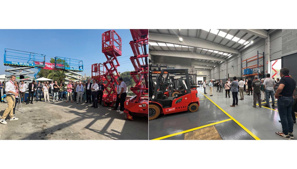 Toni Arauz, director t�cnico de la compa��a, durante el recorrido por algunas de las unidades m�s emblem�ticas de la compa��a...