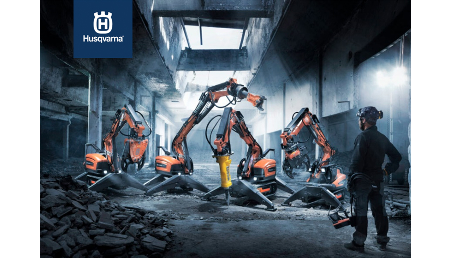 Husqvarna consolida a sua posio de lder no setor dos robs de demolio