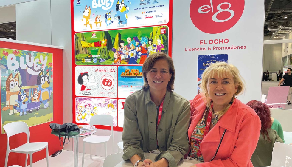 Pilar Fernndez-Vega, directora de marketing y licencias, y Eva Rubira, directora general de El Ocho, Licencias y Promociones...