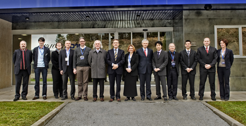 Image of the meeting of January of the HSS Forum, with its new President, Carlos Pujana, in the Centre