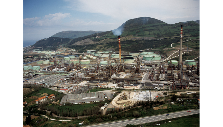 Areas de la refinera de Petronor en Muskiz