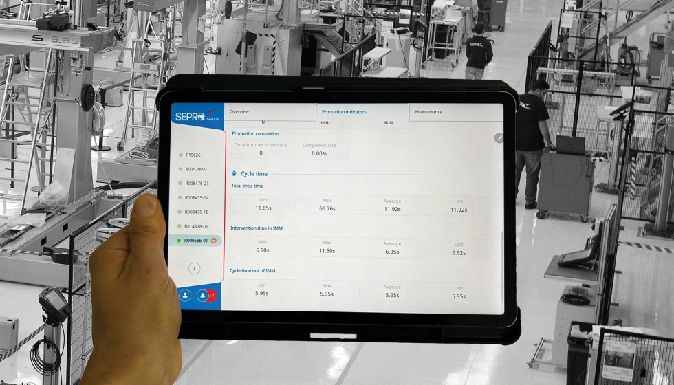 El nuevo cuadro de mandos para clulas de automatizacin Sepro Connect de Sepro Group...