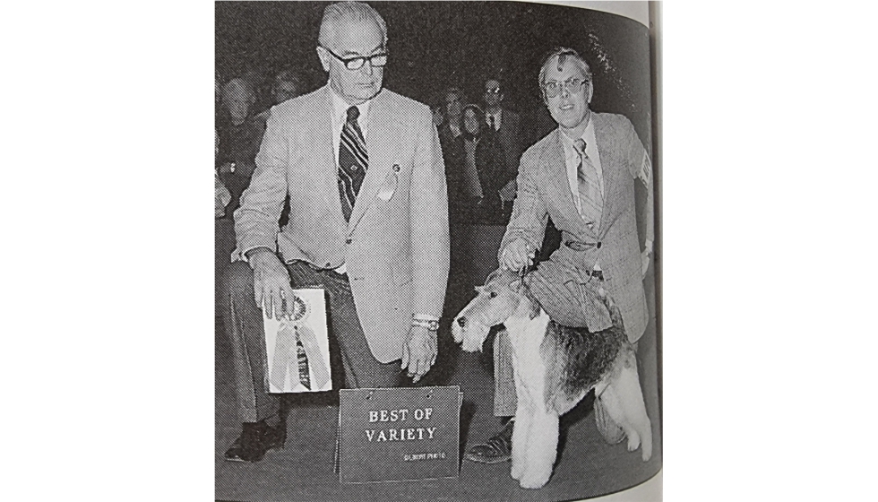 Campen de los perros de raza de la exposicin canina de Westminster, uno de los shows ms importantes de Amrica hasta la fecha. Ao 1973...