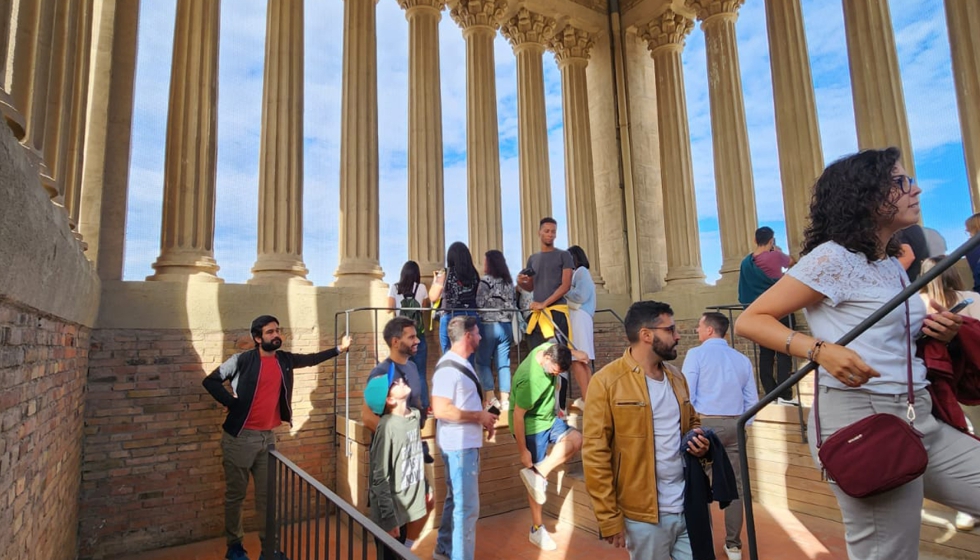 Imagen del interior de las Torres Venecianas, emblema de Barcelona, que ha abierto sus puertas al p�blico de forma excepcional. Foto: N�ria Mar�...