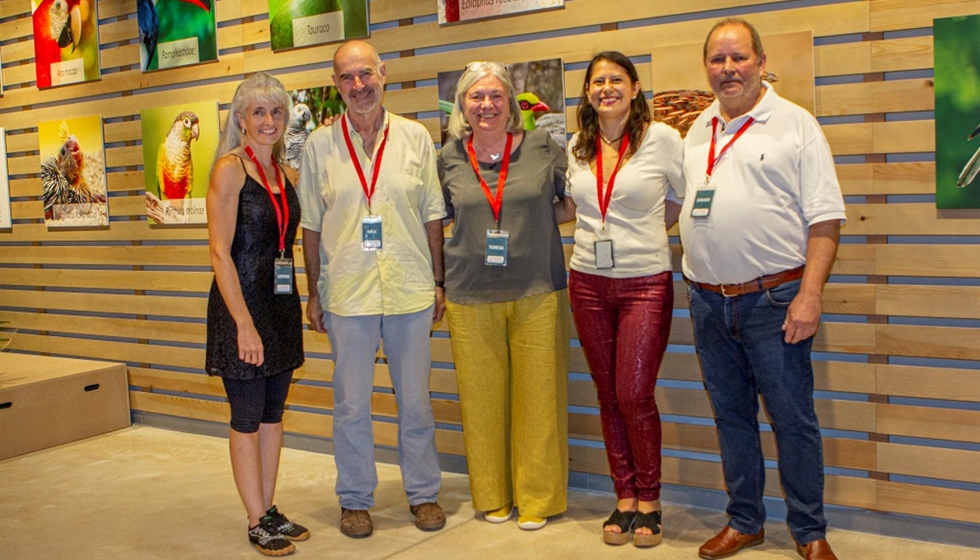 Miembros del Patronato de la Fundacin Psittacus. De izquierda a derecha: Gemma Navidad, Ral Fanlo, Teresa Masuet, Alison Andrade y Xavier Viader...