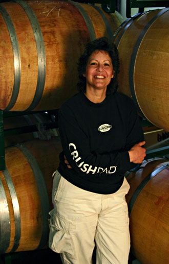 Cindy Cosco, Director of the laboratory Crushpad Wines