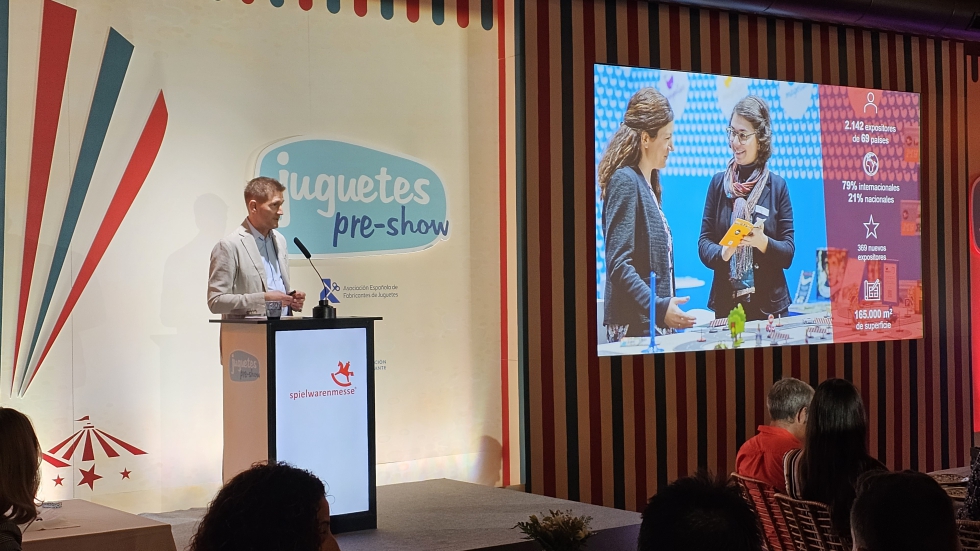 Florian Hess, director ejecutivo del Board de Spielwarenmesse EG, estuvo presente en la presentacin