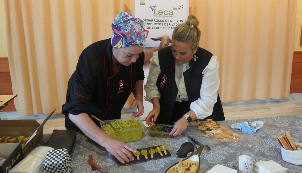 Elaboraci�n de recetas con mantequilla de cabra a manos de la chef Carmen Fern�ndez Osuna, del catering Ay mi Carmela