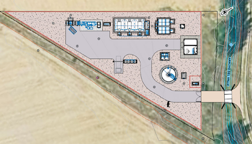 Plano general de la EDAR de Cembranos
