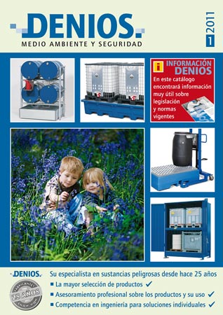 Cover of the new catalogue Denios 2011