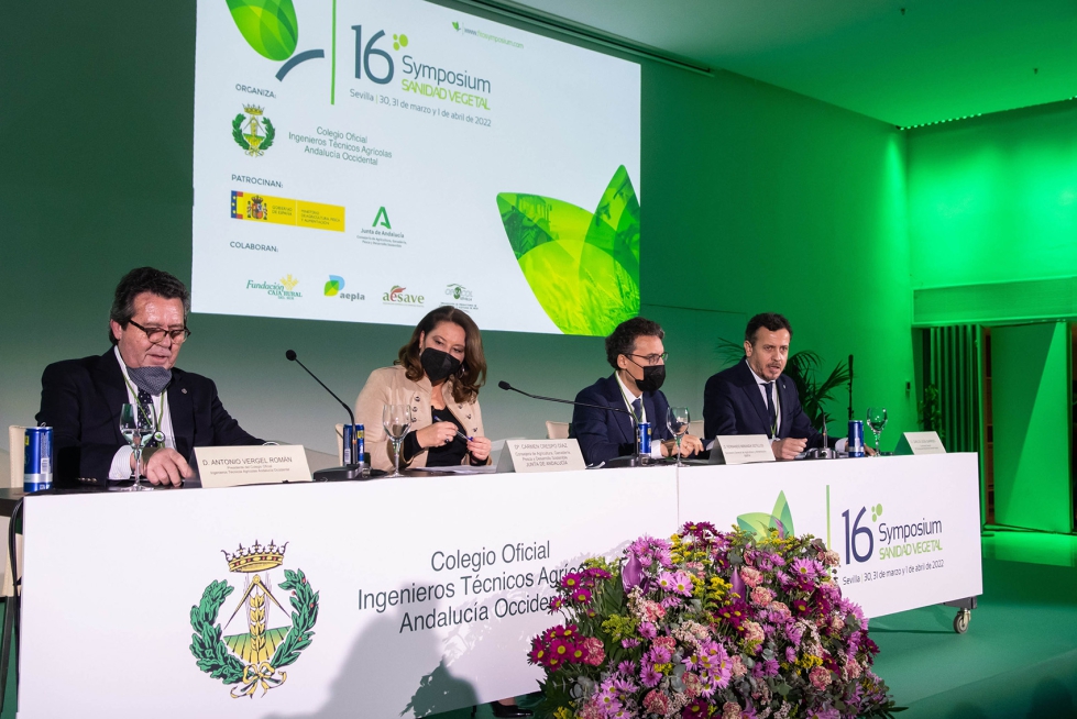 Imagen de la inauguracin de la 16 edicin del Symposium de Sanidad Vegetal celebrado en 2022