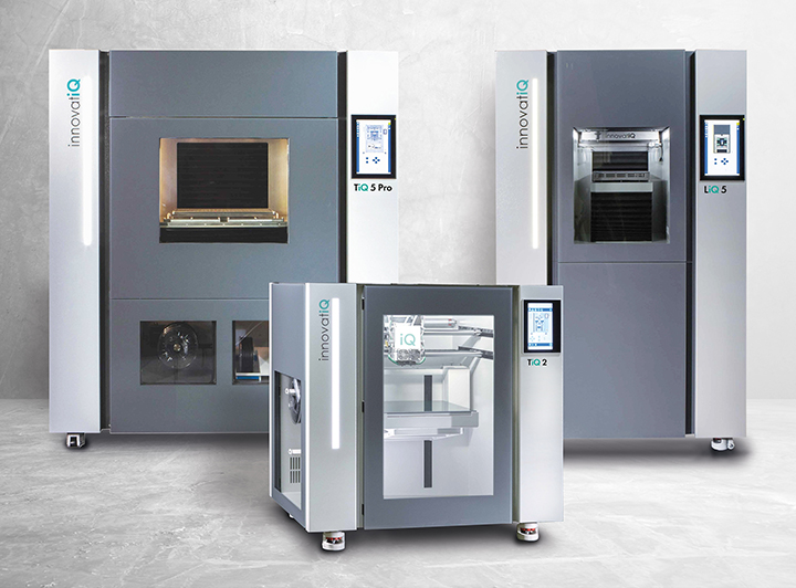 As impressoras 3D InnovatiQ são indicadas para processamento de filamentos de fibra reforçada e LSR certificado