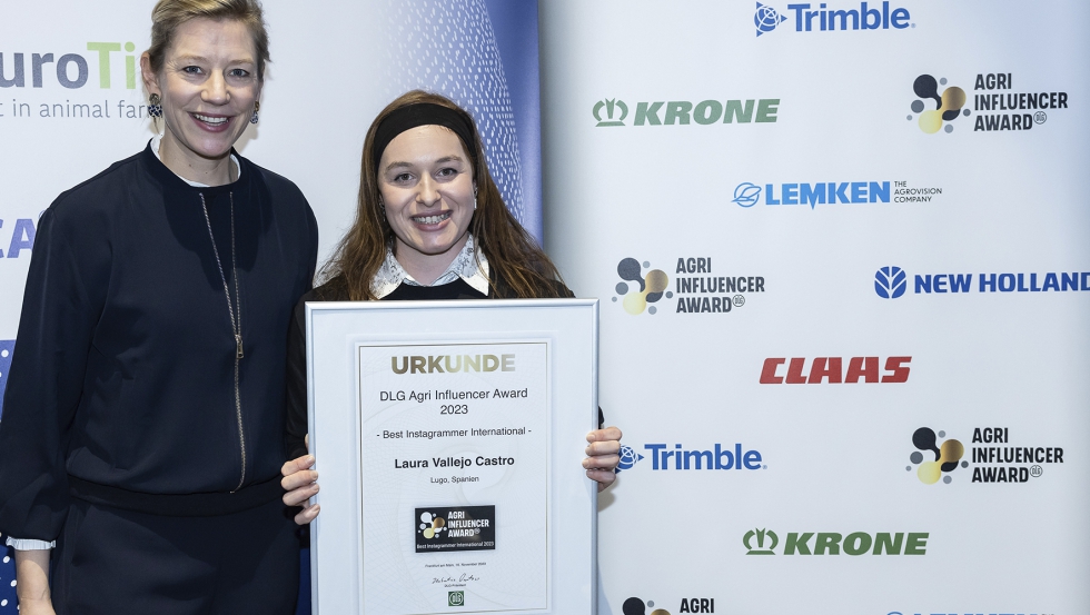 La gallega Laura Vallejo Castro recibi un premio como la mejor Agri Instragrammer internacional