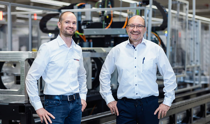Dominik Knopp y Michael Brstecher se han comprometido a hacer despegar los motores elctricos ms avanzados (Franke GmbH)...