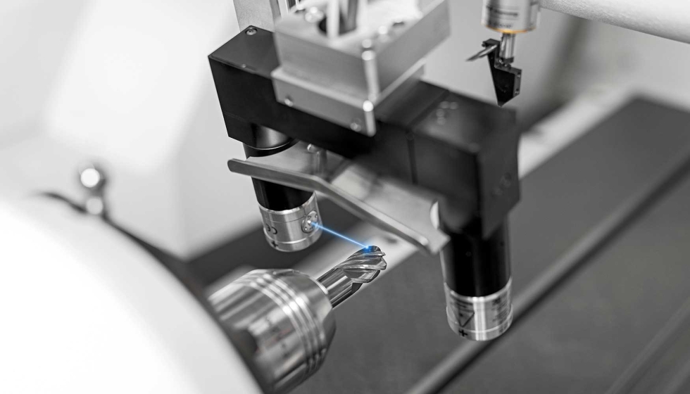 Opo de controlo de contorno a laser da Walter com raio laser azul