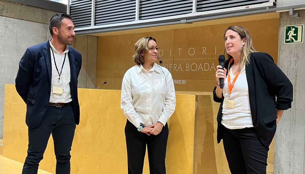 Alexandre Martnez, director de desarrollo de negocio de Cleanity, junto a Irene Llorca, responsable de proyectos de ingeniera higinica de Ainia...