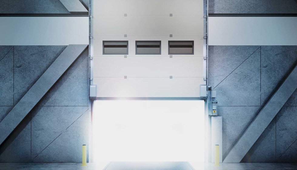 Foto de Assa Abloy Entrance Systems presenta una innovadora puerta seccional para muelles de carga con una innovadora tecnología de motores