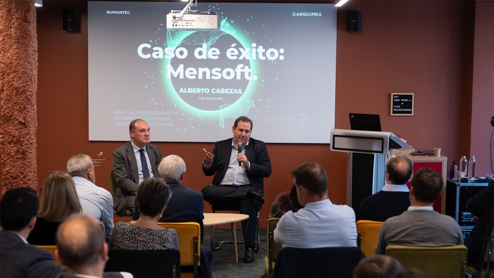 Entrevista Caso de xito: Mensoft. De izquierda a derecha, Alberto Cabezas de Mensoft y Rafael Espinosa de Kaudal-Arquimea...