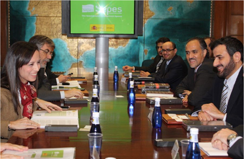 Time of the meeting between Sepes decision-makers and the Saudi delegation