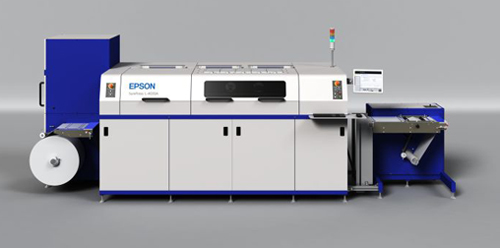 The Epson SurePress L-4033A can print up to 5 meters of paper labels per minute. Photo: Epson