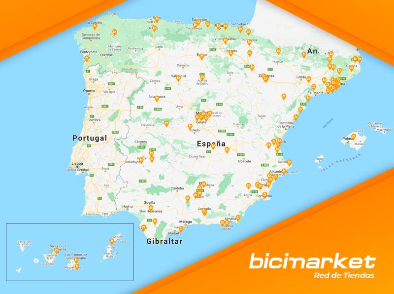Mapa de tiendas Bicimarket