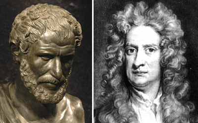 Heraclitus and Isaac Newton theorized about the change and the dynamics respectively