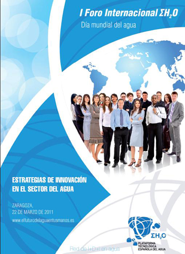 Cartel del Foro Internacional del Da Mundial del Agua, a celebrarse en Zaragoza el 22 de marzo