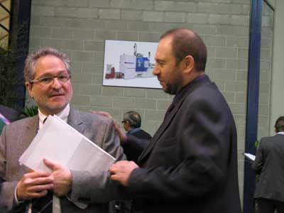 Antonio Torn (left) and Damin Hernndez, during the Conference