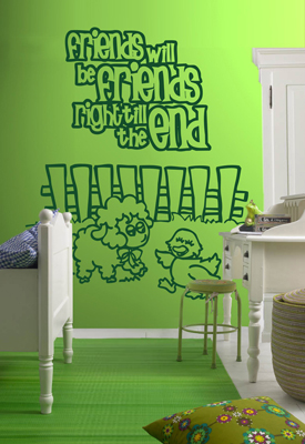 Los stickers estn de moda en la decoracin de habitaciones infantiles. Foto: Viniloestil