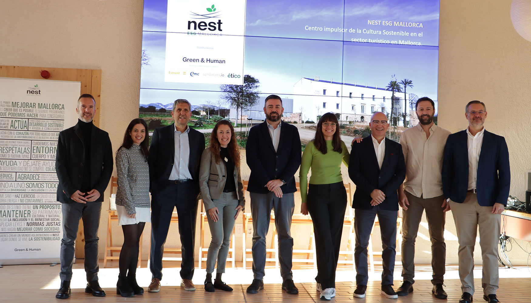 Foto de familia de los impulsores de Nest ESG Mallorca