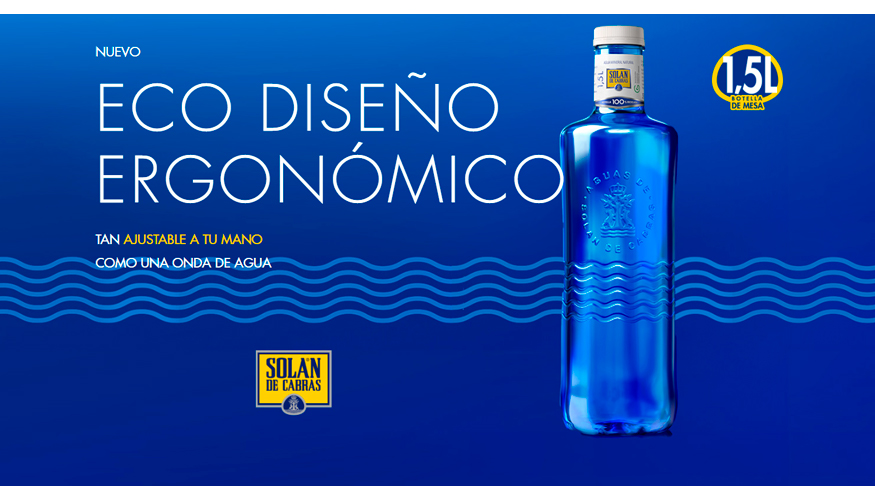 Solán de Cabras lanza un nuevo formato de su botella de 1,5 Litros con un  diseño ergonómico y sostenible - Envase y Embalaje