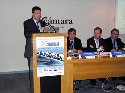 Time of the presentation of Ramiro Bengochea, director general of WNT and President of Aspromec