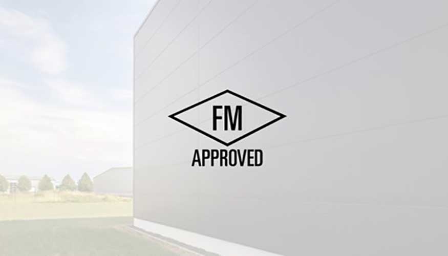 El sello FM Approved certifica las altas prestaciones de los paneles sndwich de Isopan con ncleo aislante de lana de roca...