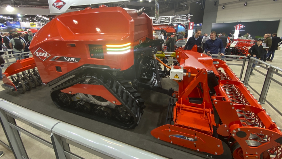 Kuhn expuso un prototipo de su robot Karl en Agritechnica