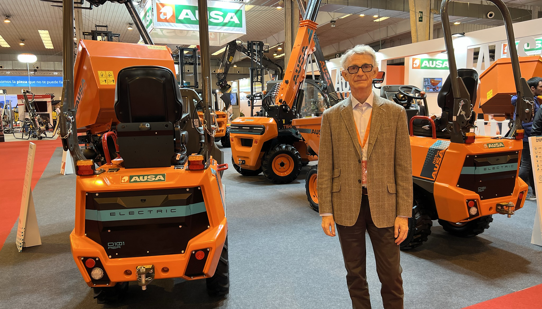 Jordi Perramon, vicepresidente de Ausa, en el stand de la compaa en Smopyc 2023