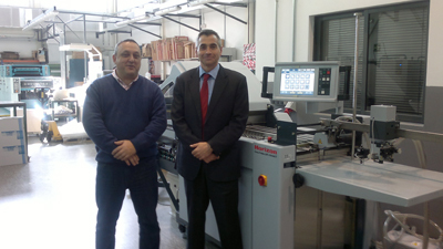 Jos Parra (izdda.), gerente de J.P. Impresores, y Francesc Navarro, gerente de OPQ Systems