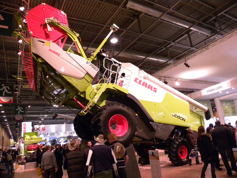 Las cosechadoras Lexion pueden llevar ahora incorporadas un nuevo tren de rodaje de orugas